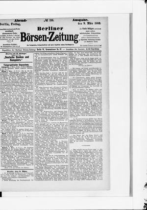 Berliner Börsen-Zeitung vom 09.03.1883