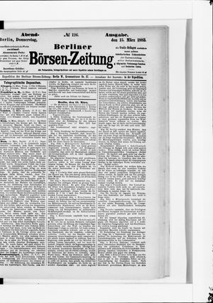 Berliner Börsen-Zeitung vom 15.03.1883
