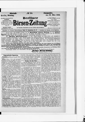 Berliner Börsen-Zeitung on Mar 20, 1883