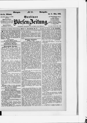 Berliner Börsen-Zeitung on Mar 21, 1883