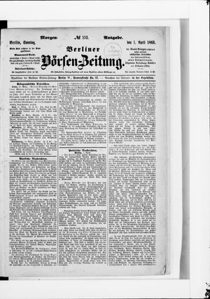 Berliner Börsen-Zeitung vom 01.04.1883