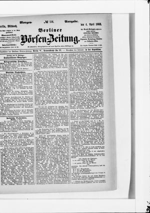 Berliner Börsen-Zeitung vom 04.04.1883