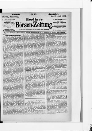 Berliner Börsen-Zeitung on Apr 12, 1883