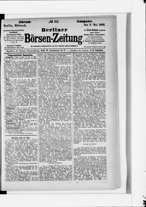Berliner Börsen-Zeitung on May 9, 1883