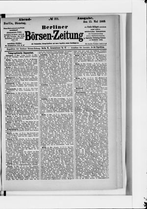 Berliner Börsen-Zeitung on May 15, 1883