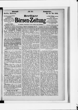 Berliner Börsen-Zeitung on May 23, 1883