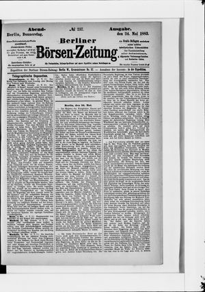 Berliner Börsen-Zeitung vom 24.05.1883