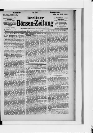 Berliner Börsen-Zeitung on May 30, 1883