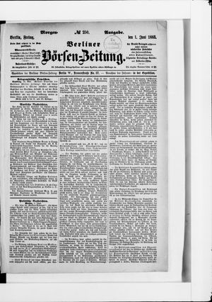 Berliner Börsen-Zeitung vom 01.06.1883