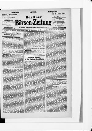 Berliner Börsen-Zeitung vom 02.06.1883