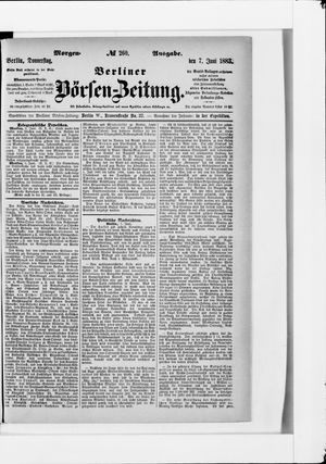 Berliner Börsen-Zeitung vom 07.06.1883