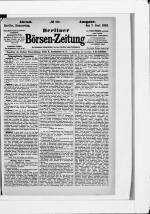 Berliner Börsen-Zeitung vom 07.06.1883