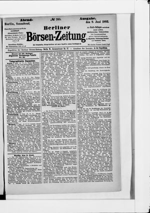 Berliner Börsen-Zeitung vom 09.06.1883