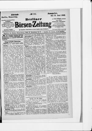 Berliner Börsen-Zeitung on Jun 21, 1883