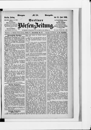 Berliner Börsen-Zeitung vom 22.06.1883