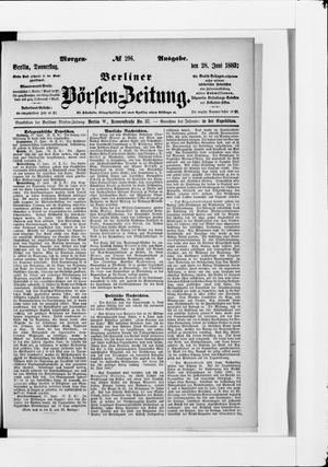 Berliner Börsen-Zeitung vom 28.06.1883
