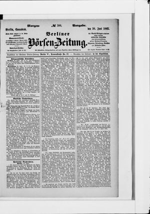 Berliner Börsen-Zeitung vom 29.06.1883