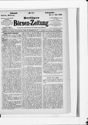 Berliner Börsen-Zeitung vom 04.07.1883