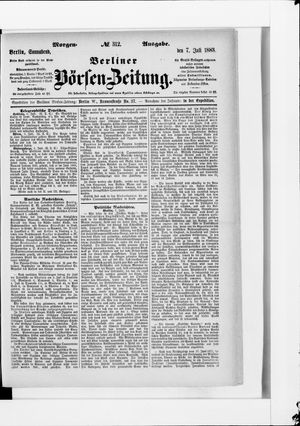 Berliner Börsen-Zeitung vom 07.07.1883