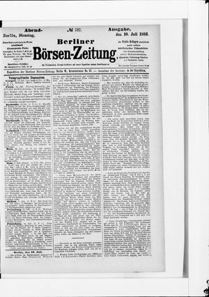 Berliner Börsen-Zeitung vom 10.07.1883