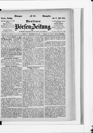 Berliner Börsen-Zeitung vom 17.07.1883