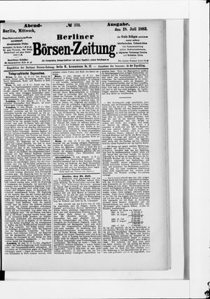 Berliner Börsen-Zeitung vom 18.07.1883
