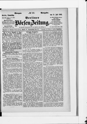 Berliner Börsen-Zeitung vom 19.07.1883