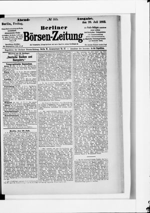 Berliner Börsen-Zeitung vom 20.07.1883