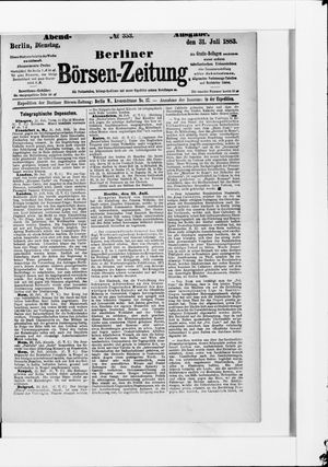Berliner Börsen-Zeitung vom 31.07.1883
