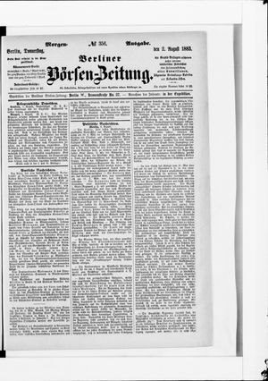 Berliner Börsen-Zeitung vom 02.08.1883