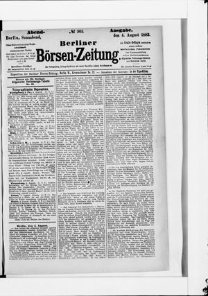 Berliner Börsen-Zeitung vom 04.08.1883