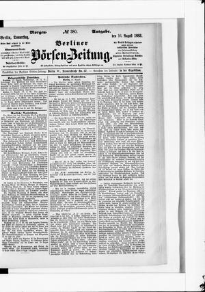 Berliner Börsen-Zeitung vom 16.08.1883