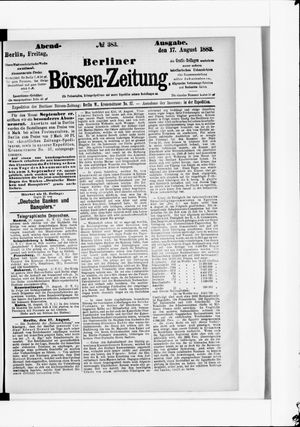 Berliner Börsen-Zeitung on Aug 17, 1883