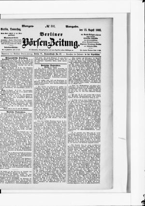 Berliner Börsen-Zeitung on Aug 23, 1883