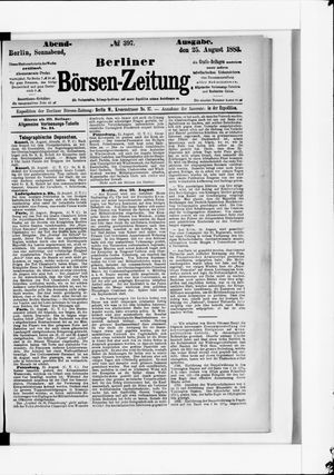 Berliner Börsen-Zeitung vom 25.08.1883