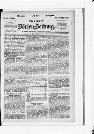 Berliner Börsen-Zeitung on Aug 28, 1883