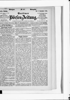Berliner Börsen-Zeitung vom 02.09.1883