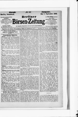Berliner Börsen-Zeitung vom 08.09.1883