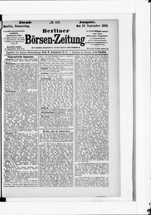 Berliner Börsen-Zeitung vom 13.09.1883