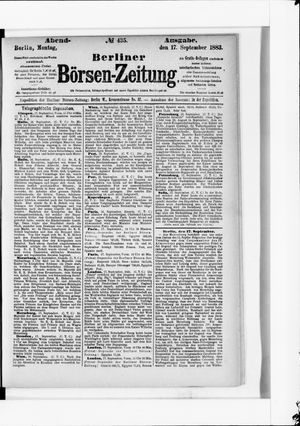 Berliner Börsen-Zeitung vom 17.09.1883