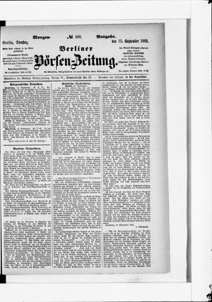 Berliner Börsen-Zeitung on Sep 25, 1883