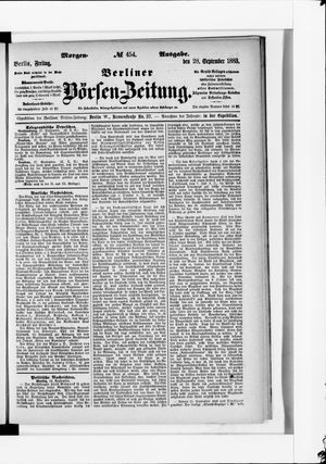 Berliner Börsen-Zeitung on Sep 28, 1883