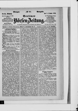 Berliner Börsen-Zeitung vom 03.10.1883
