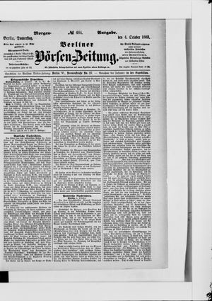 Berliner Börsen-Zeitung on Oct 4, 1883