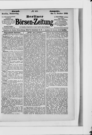 Berliner Börsen-Zeitung on Oct 4, 1883