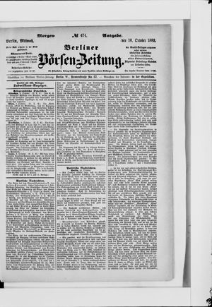 Berliner Börsen-Zeitung on Oct 10, 1883