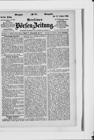Berliner Börsen-Zeitung on Oct 12, 1883