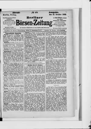 Berliner Börsen-Zeitung vom 12.10.1883
