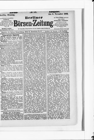 Berliner Börsen-Zeitung on Nov 6, 1883