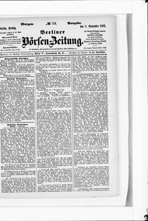Berliner Börsen-Zeitung on Nov 9, 1883
